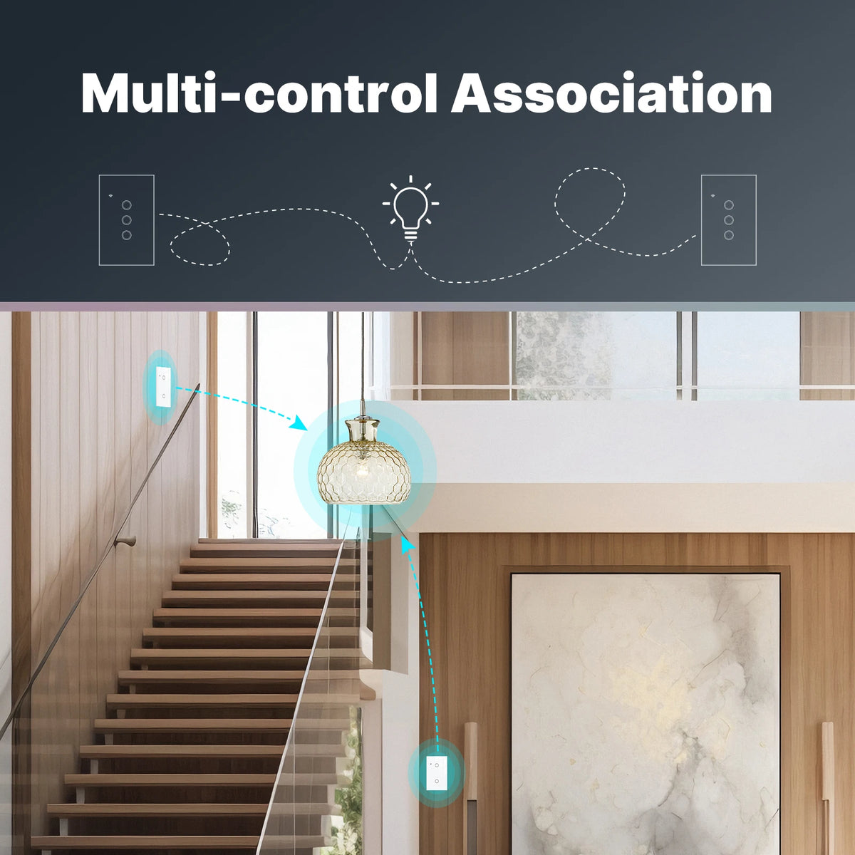 MOES Tuya WiFi Touch Light Switch With Alexa And Google Home