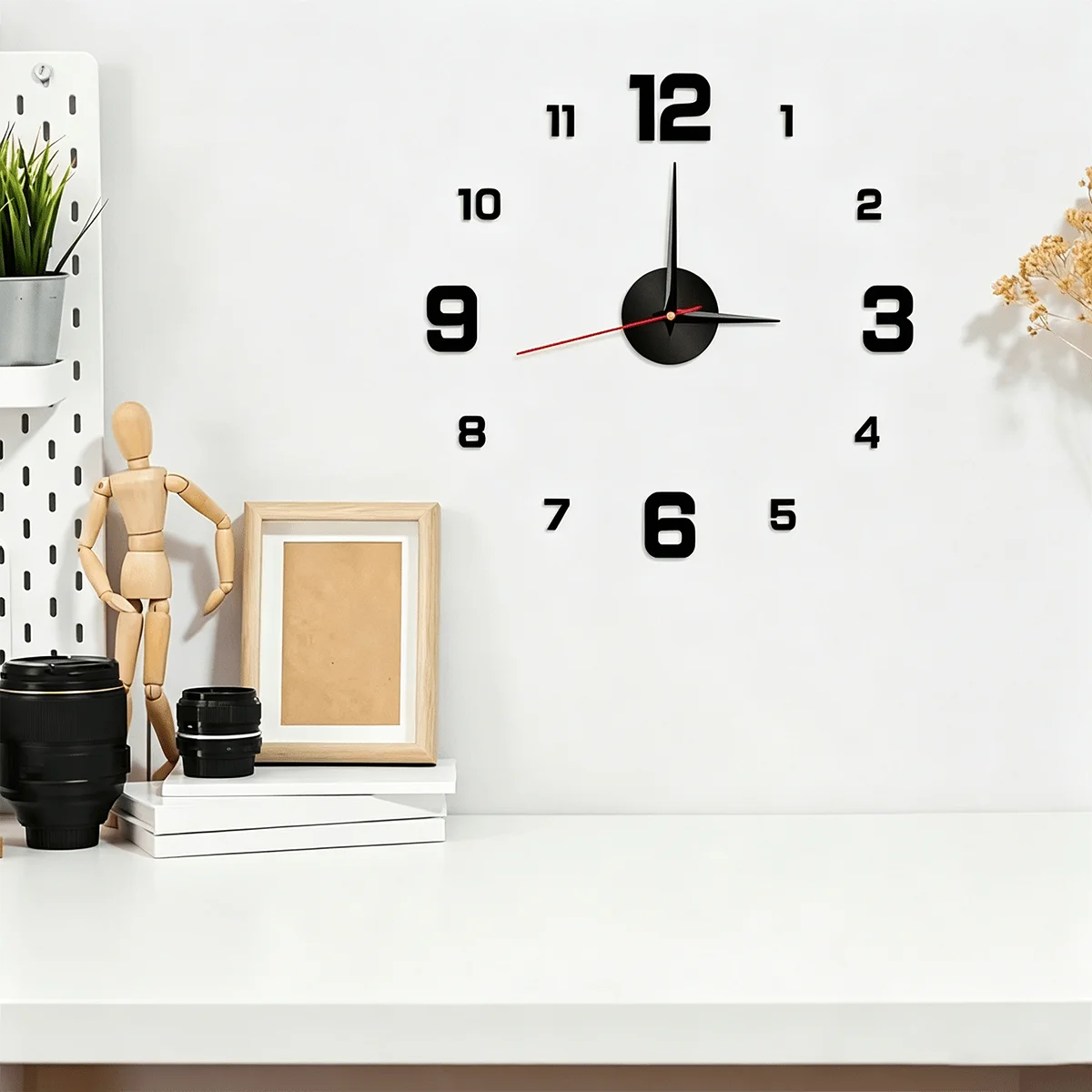 Glow In The Dark DIY Mirror Wall Clock