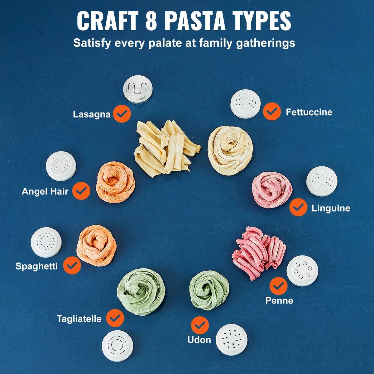 SucceBuy Automatic Electric Pasta Maker Machine