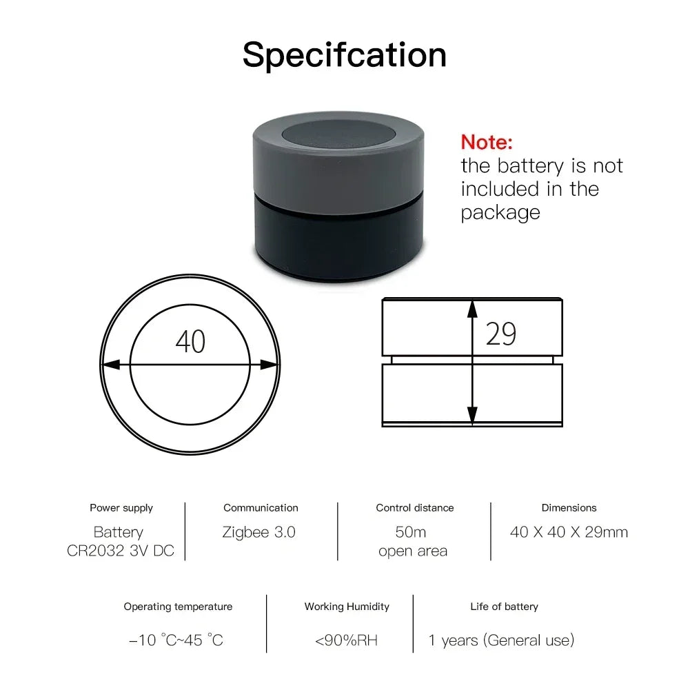 MOES ZigBee Smart Knob Scene Controller