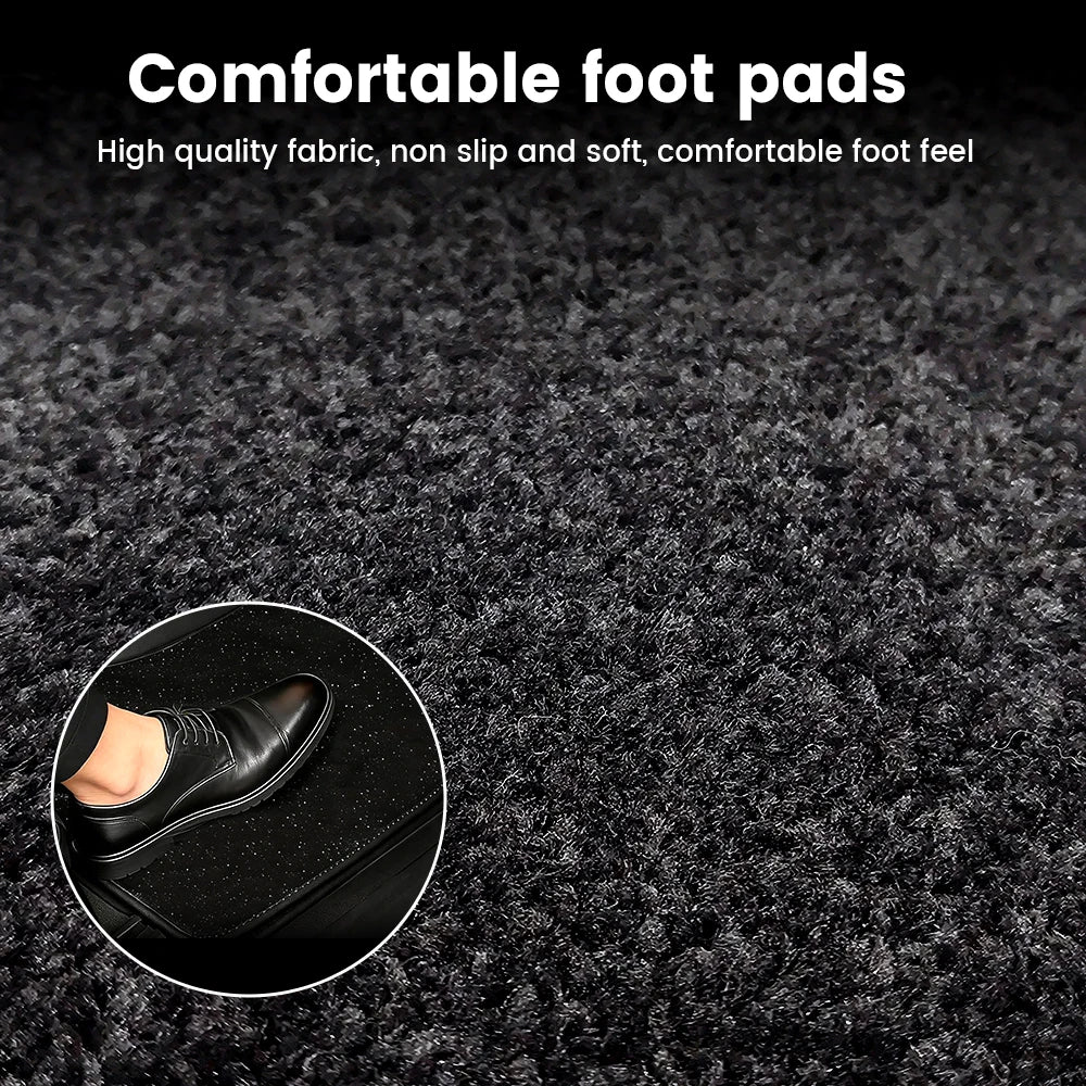 Starlight Car Floor Mat Set with RGB Lights, Multi-Color Starlight Effect, App-Controlled Anti-Slip Car Carpet for SUV, Truck, and Sedan, Black