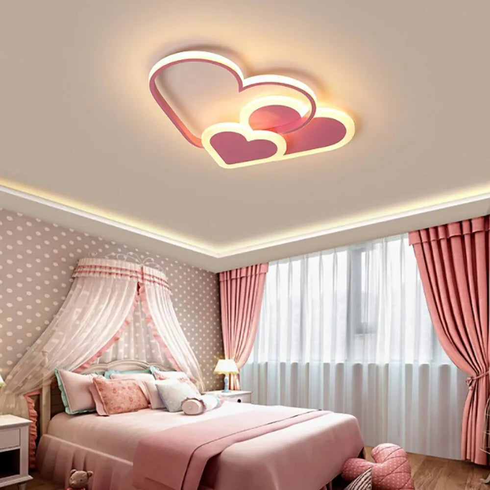 Heart Shaped LED Ceiling Light With Remote Control