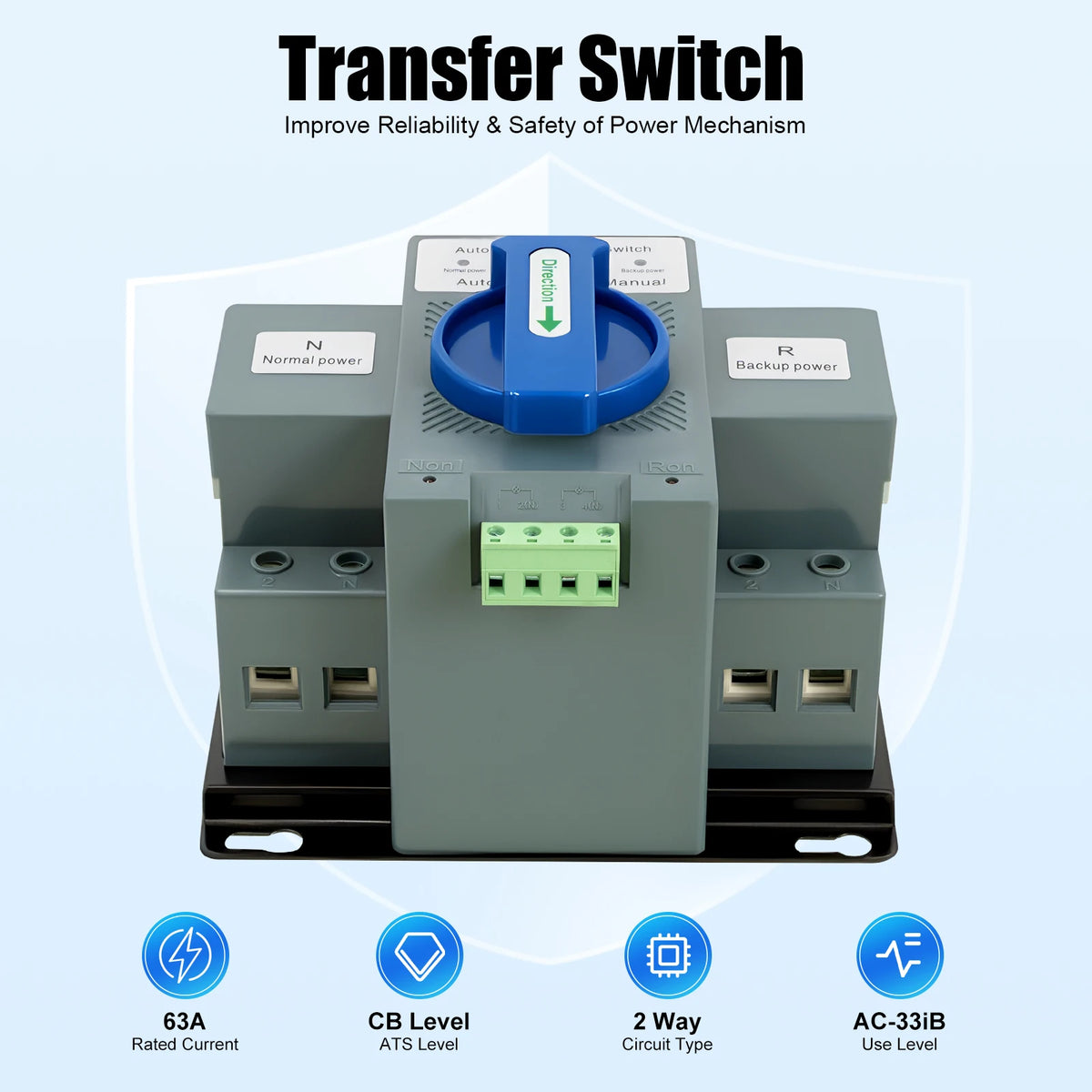 Automatic Dual Power Generator Transfer Switch