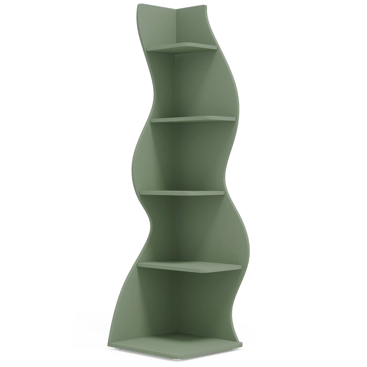Tribesigns Modern Corner Bookshelf and Plant Stand