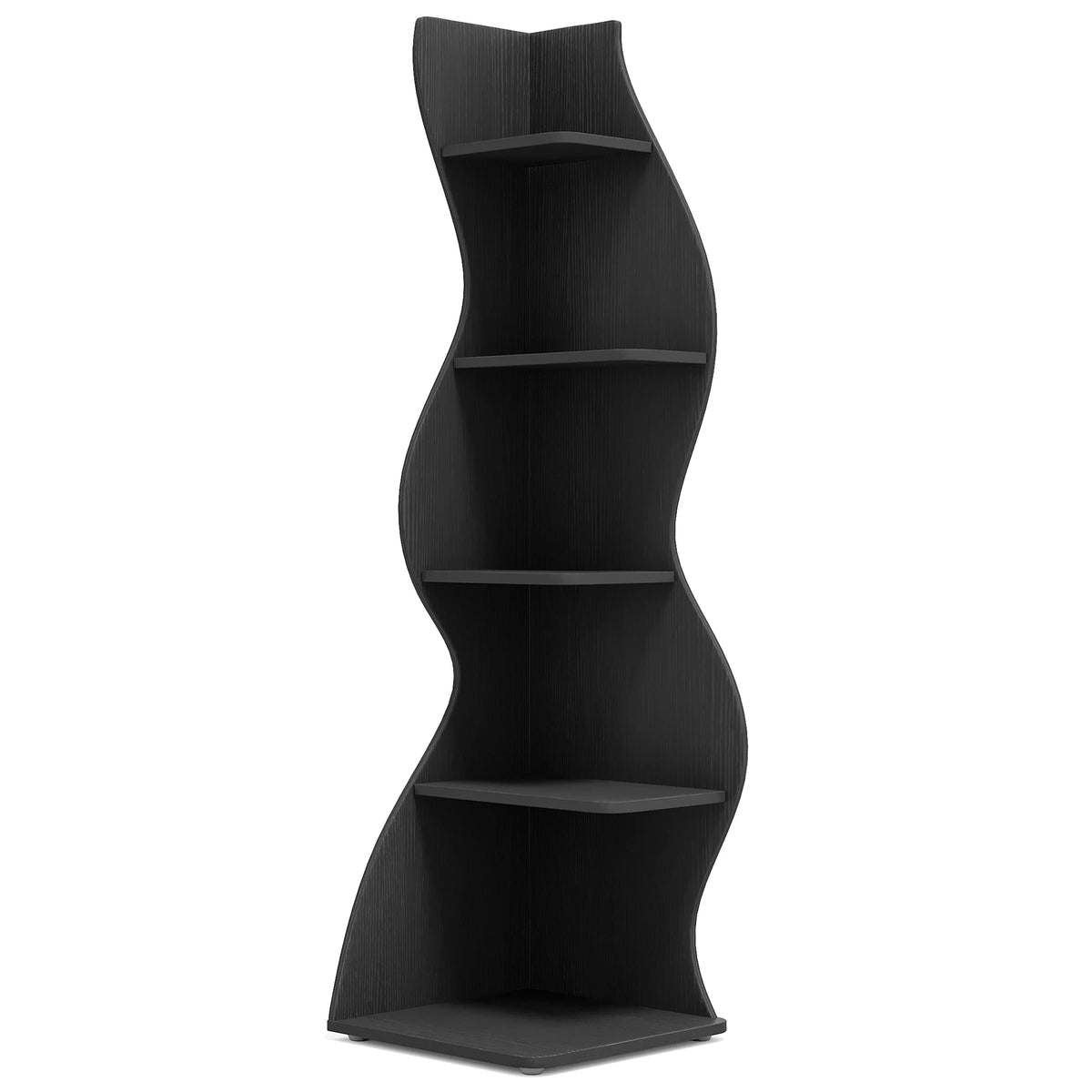 Tribesigns Modern Corner Bookshelf and Plant Stand