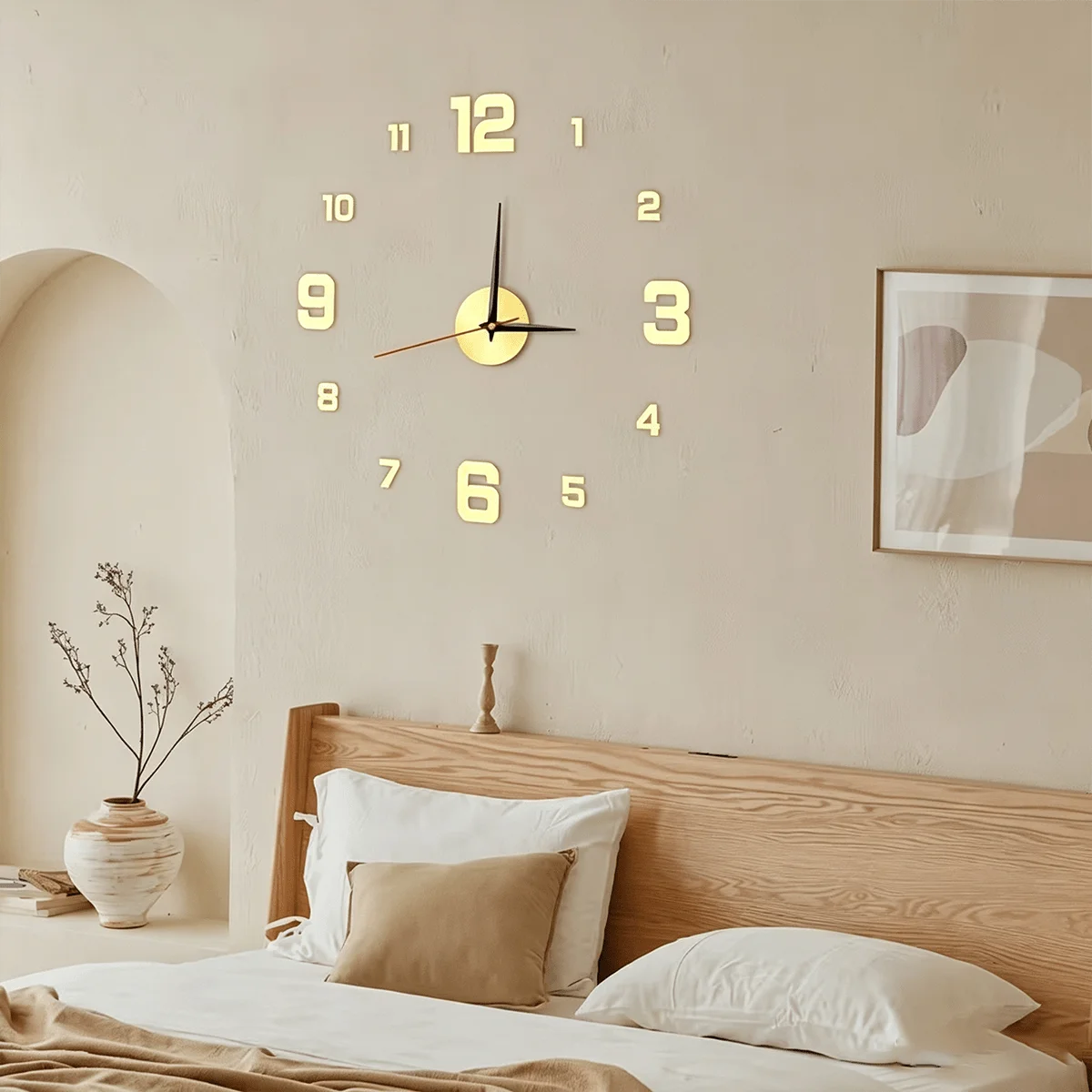 Glow In The Dark DIY Mirror Wall Clock