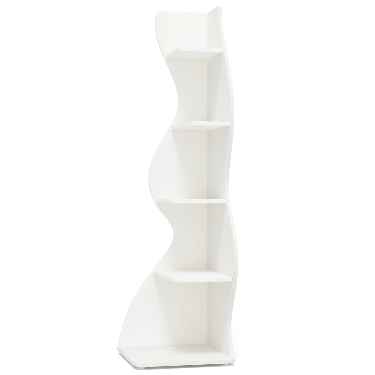Tribesigns Modern Corner Bookshelf and Plant Stand