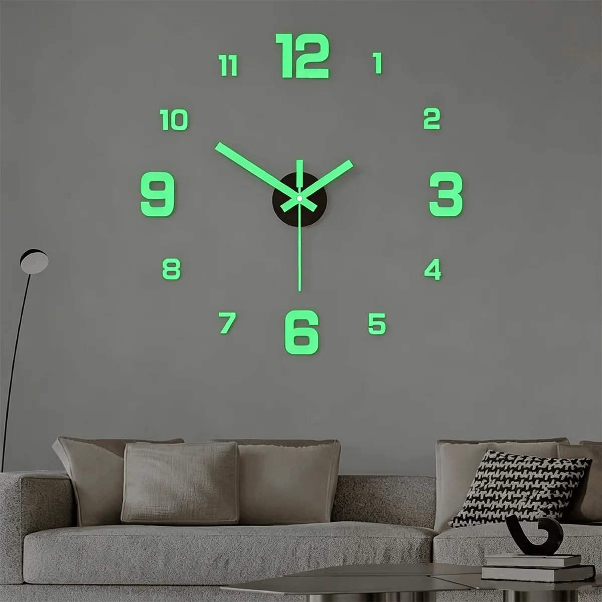 Glow In The Dark DIY Mirror Wall Clock