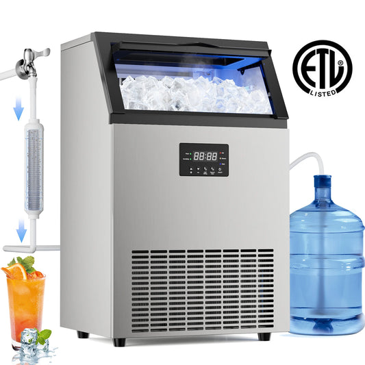 SHICUO Commercial Ice Maker With Automatic Cleaning