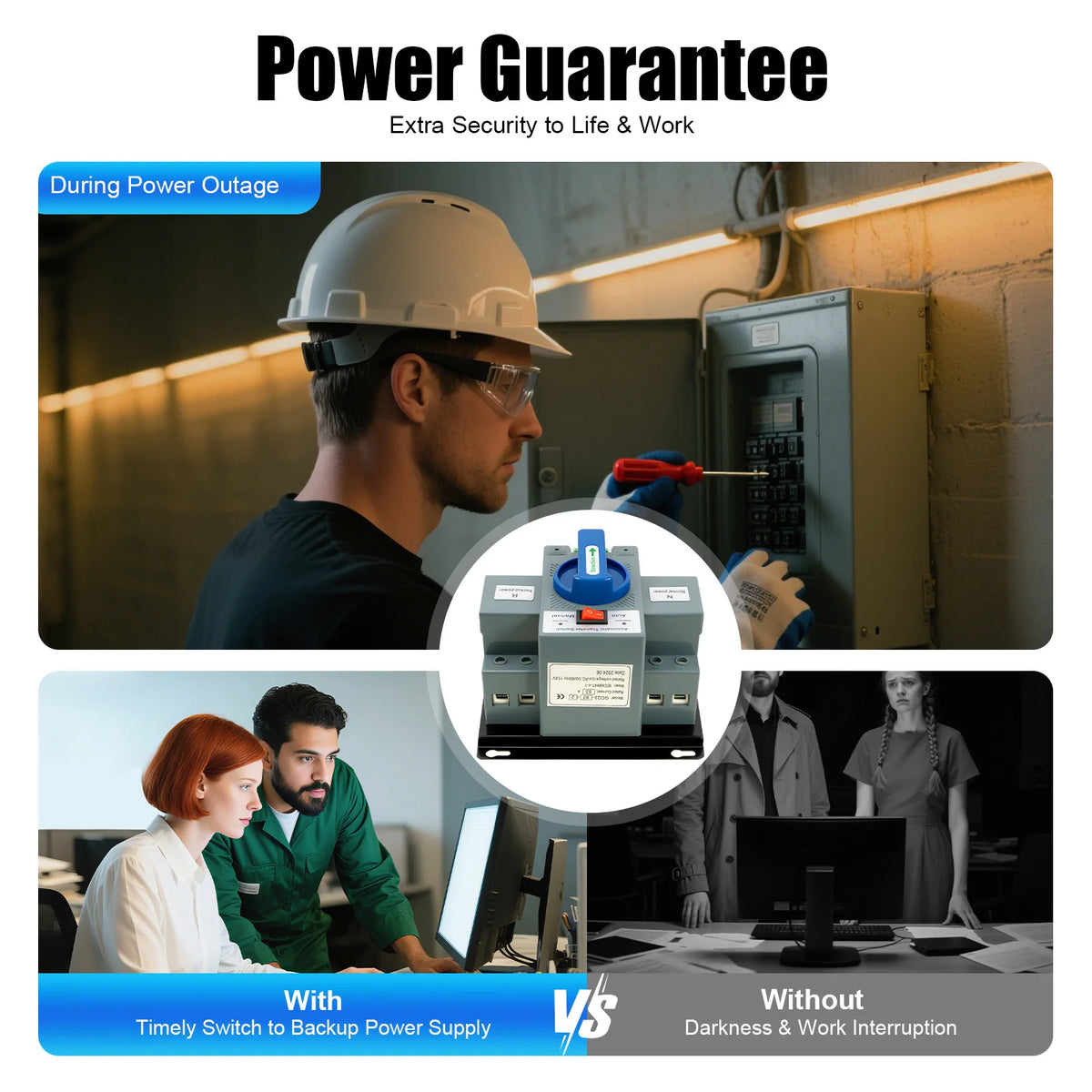 Automatic Dual Power Generator Transfer Switch
