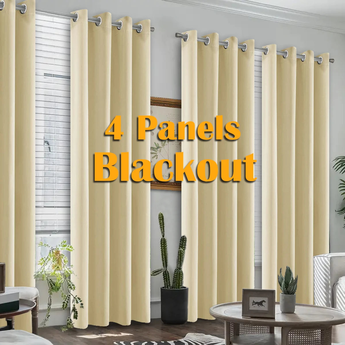 Blackout Thermal Insulated Grommet Window Curtains