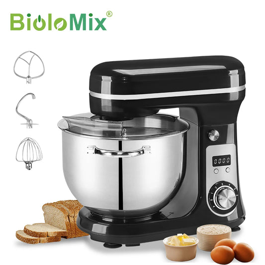 BioloMix Tilt Head Stand Mixer With Dough Kneader