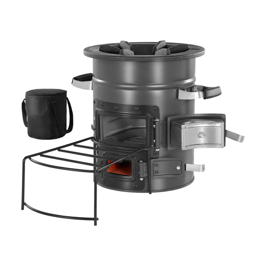 Portable Wood Burning Rocket Stove for Camping