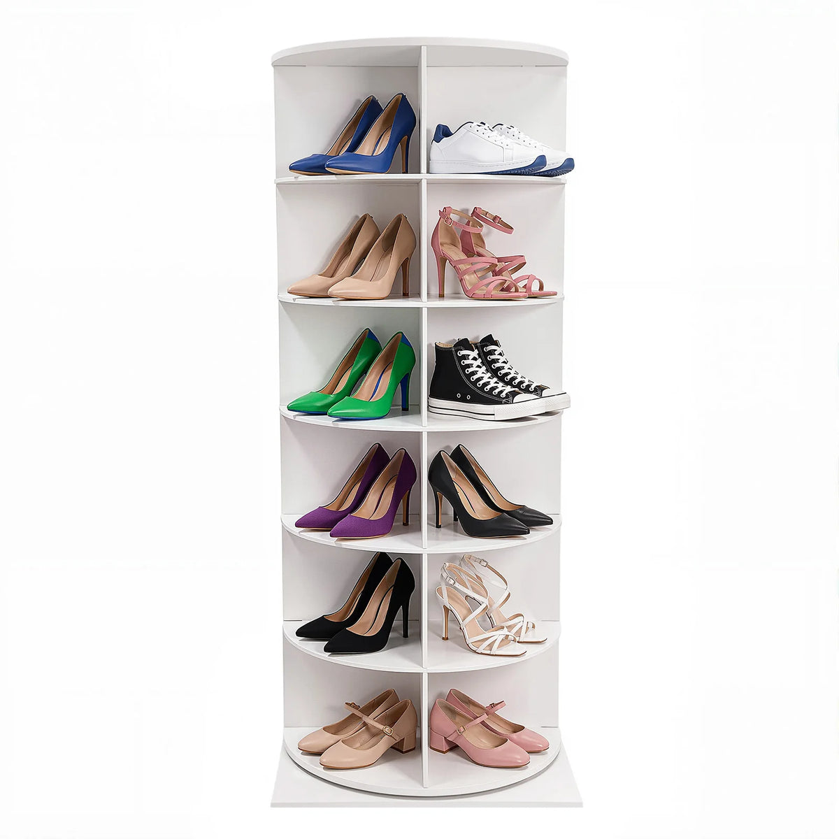 Rotating Shoe Rack Organizer for Entryway and Home