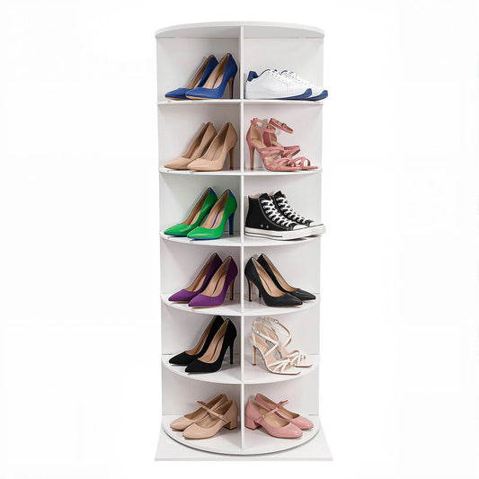 Rotating Shoe Rack Organizer for Entryway and Home