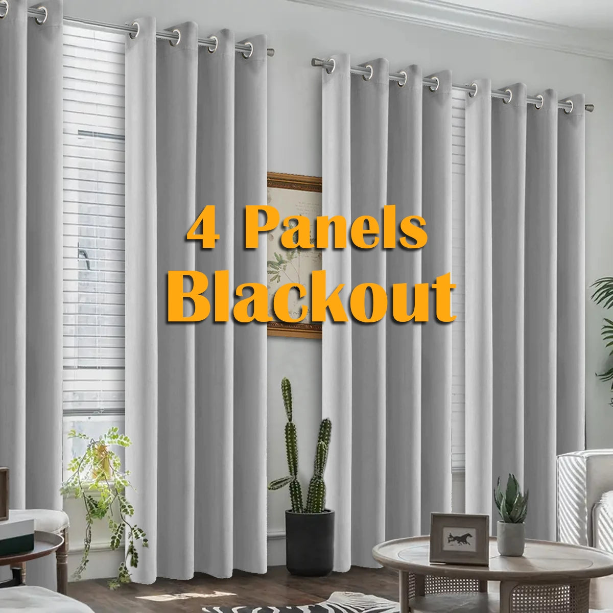 Blackout Thermal Insulated Grommet Window Curtains
