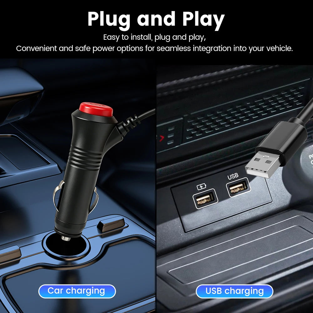 Starlight Car Floor Mat Set with RGB Lights, Multi-Color Starlight Effect, App-Controlled Anti-Slip Car Carpet for SUV, Truck, and Sedan, Black