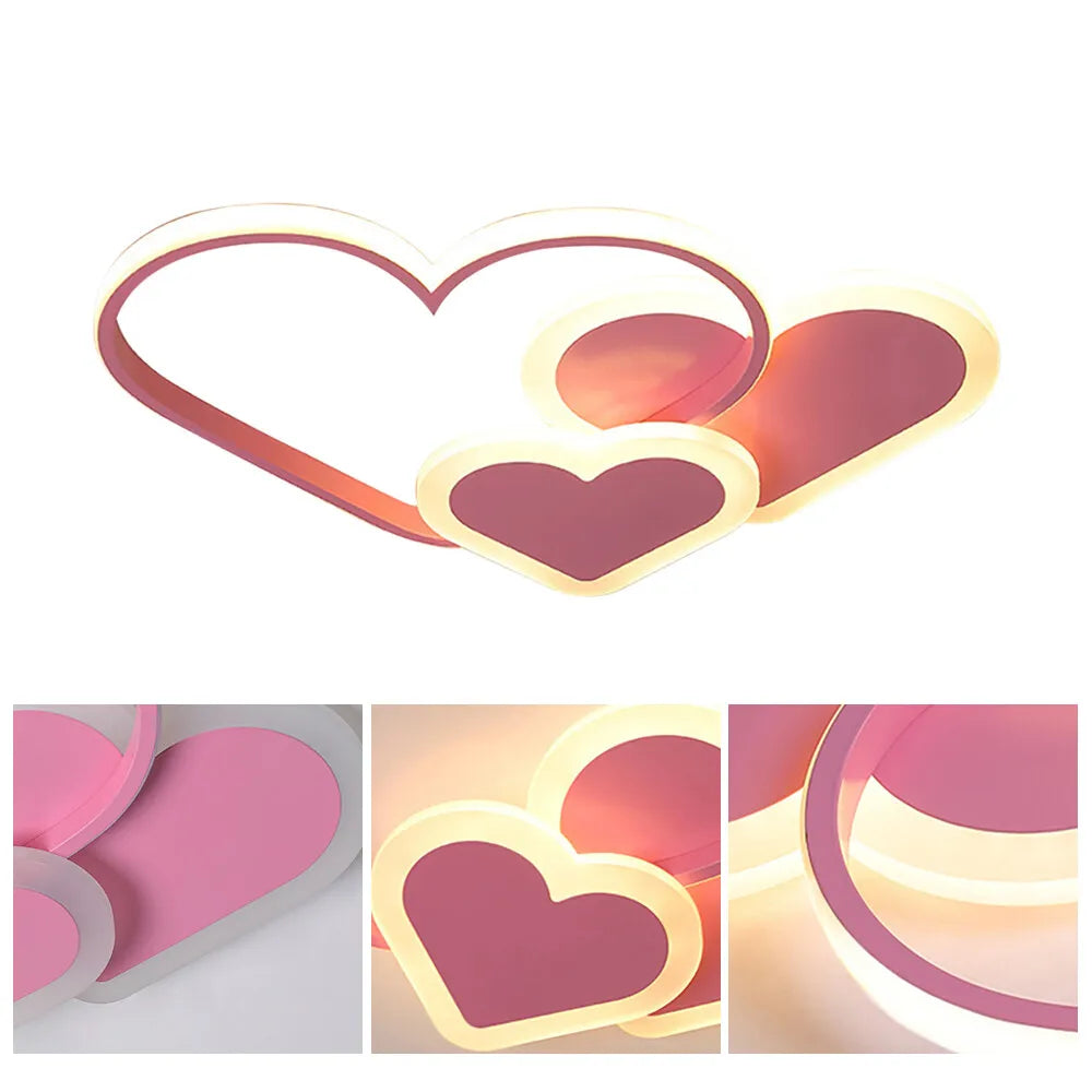 Heart Shaped LED Ceiling Light With Remote Control