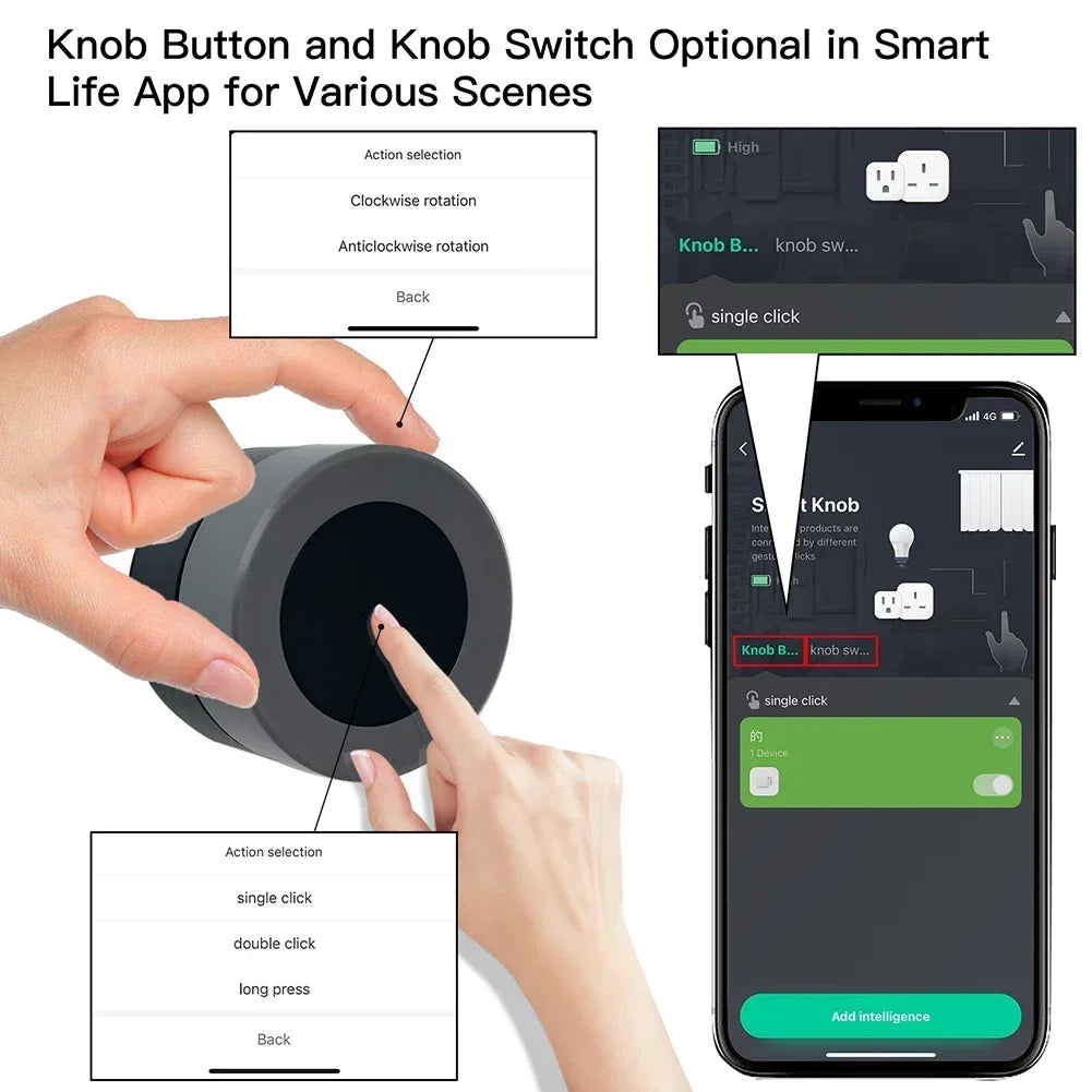 MOES ZigBee Smart Knob Scene Controller