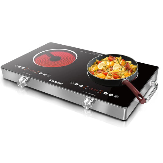 Karinear Dual Zone Ceramic Electric Hob With Safety Lock