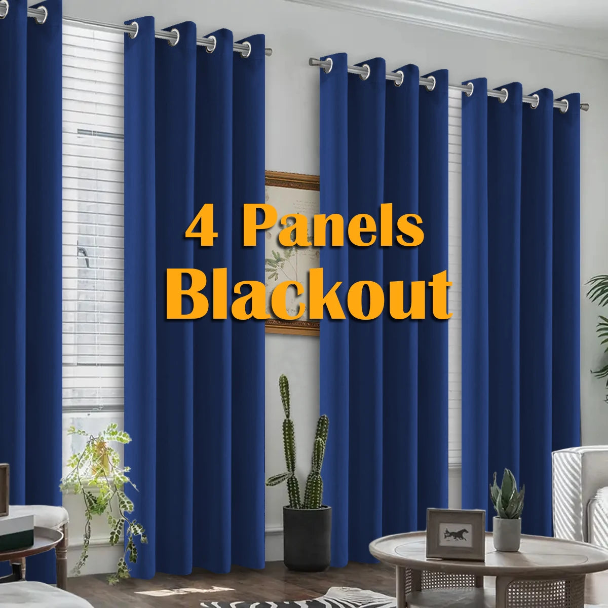 Blackout Thermal Insulated Grommet Window Curtains