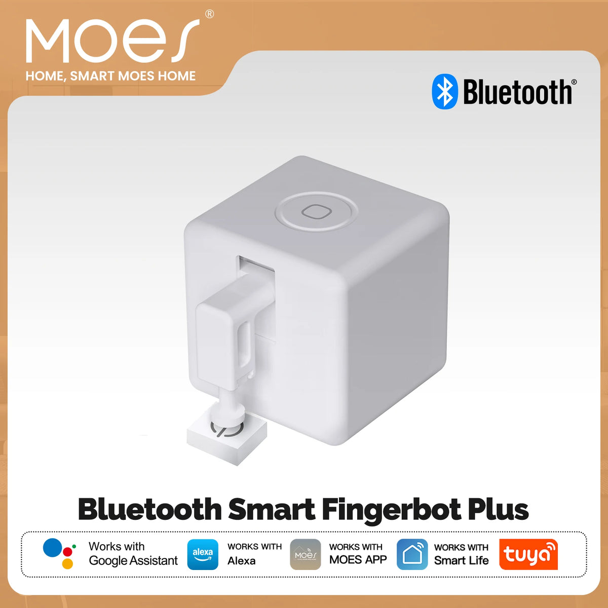MOES Tuya Smart Bluetooth Fingerbot Switch Button Pusher Smart Life App Voice Control via Alexa, Google Assistant